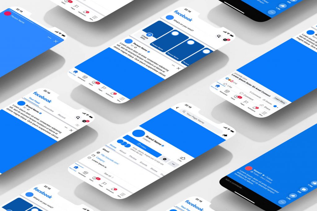 Complete Facebook App Mockups Free Psd Psfiles