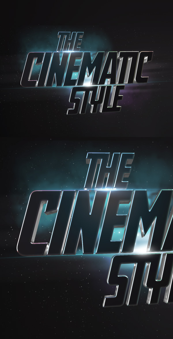 Cinematic 3D Text Effect PSD - PsFiles