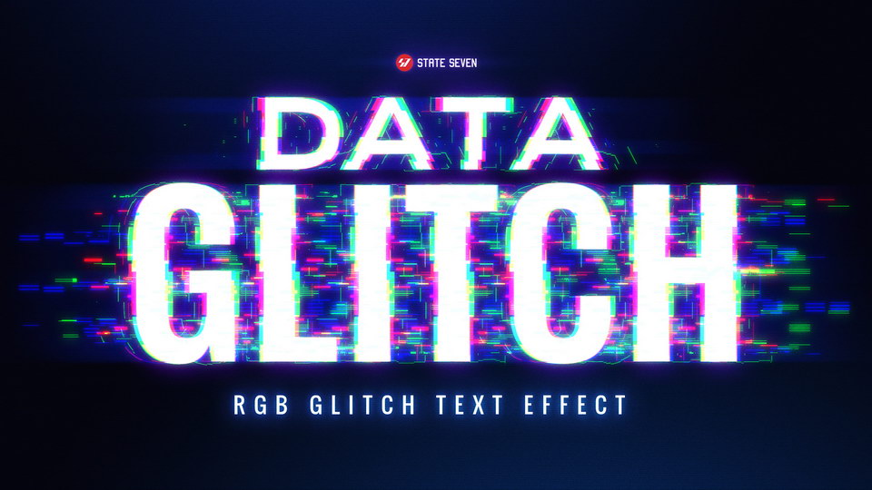 Free Glitch Photoshop Text Effect PSD Downloads - PsFiles