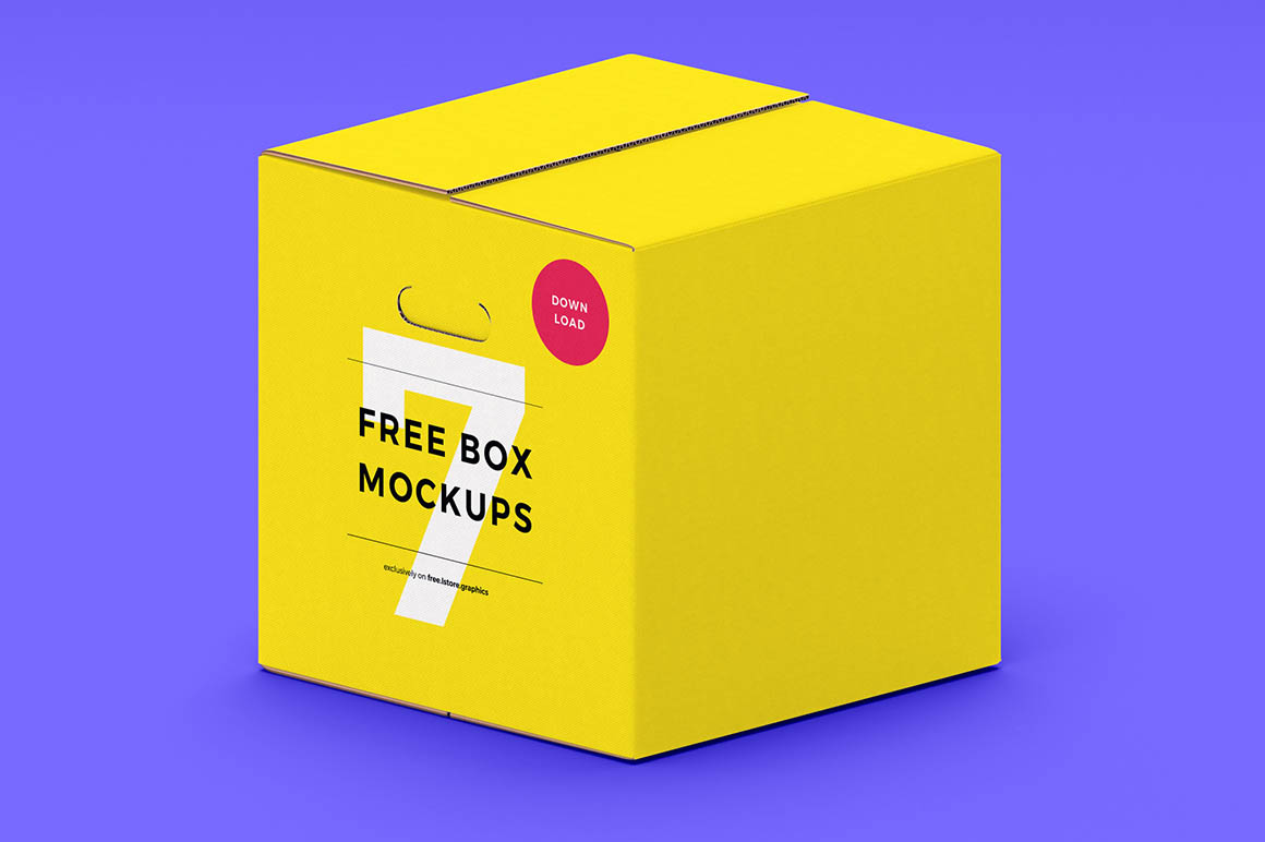 Download Big Box Mockup Bundle Psfiles