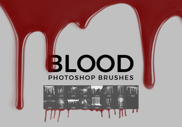 blood effect photoshop brushes free download