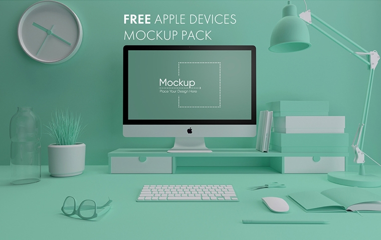 Download 7 Free Colorful Apple Devices Mockup Pack Psfiles