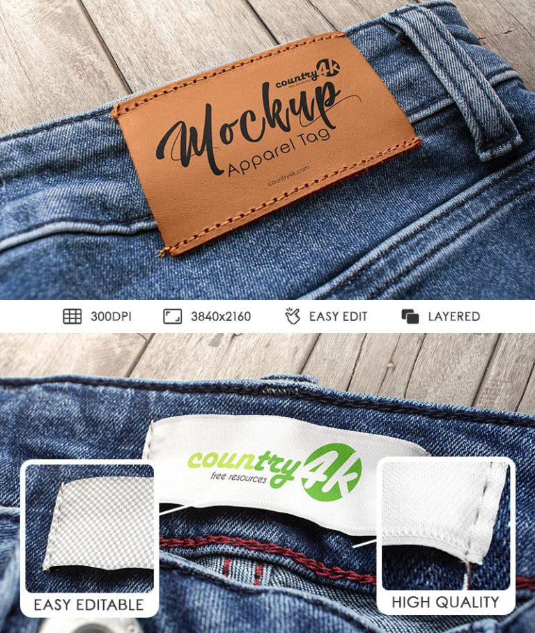 2 Apparel Tag MockUps - PsFiles