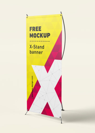 Free X Standee Banner Mockup - PsFiles