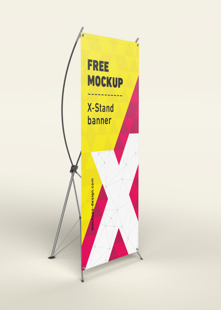 Download Free X Standee Banner Mockup Psfiles