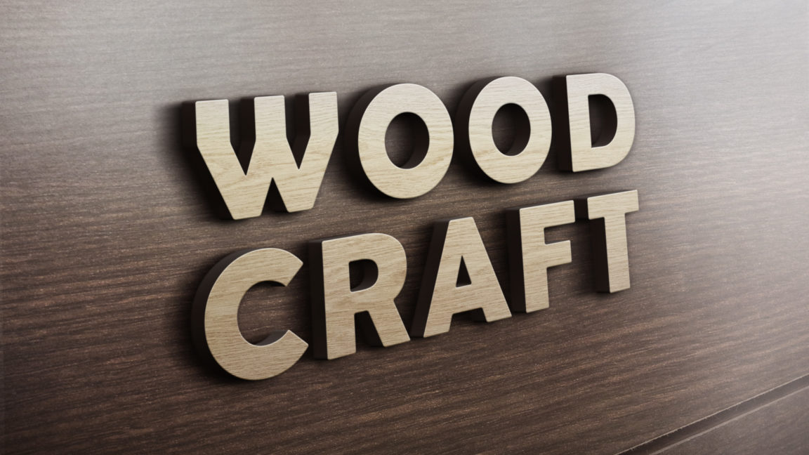 Free 3D Wooden Sign Logo Mockup PSD PsFiles