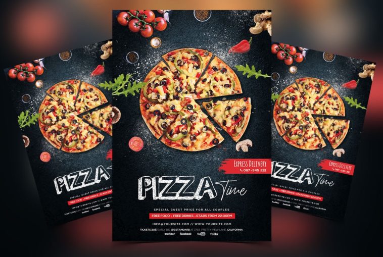 Pizza Restaurant Free Psd Flyer Template Psfiles