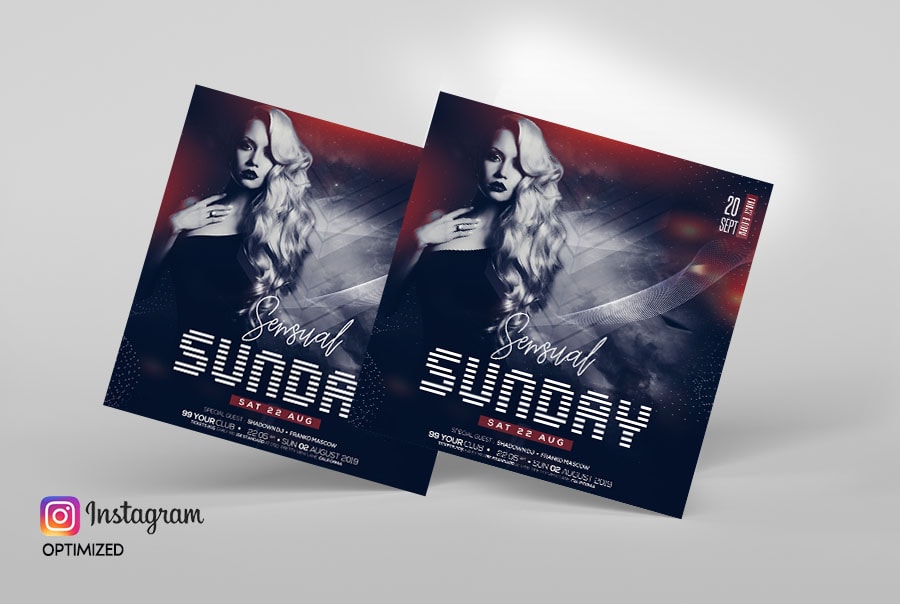 Sunday Party Free Psd Flyer Template Psfiles