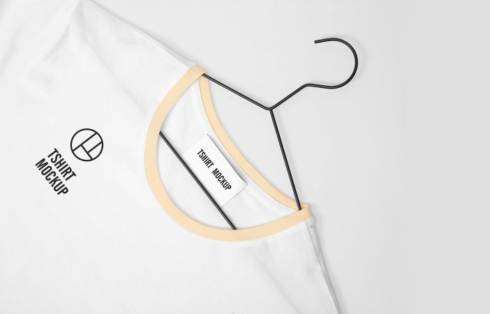 Download White T Shirt With Hanger Mockup Psfiles