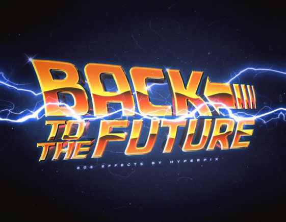 Back to the Future Text Effect - PsFiles