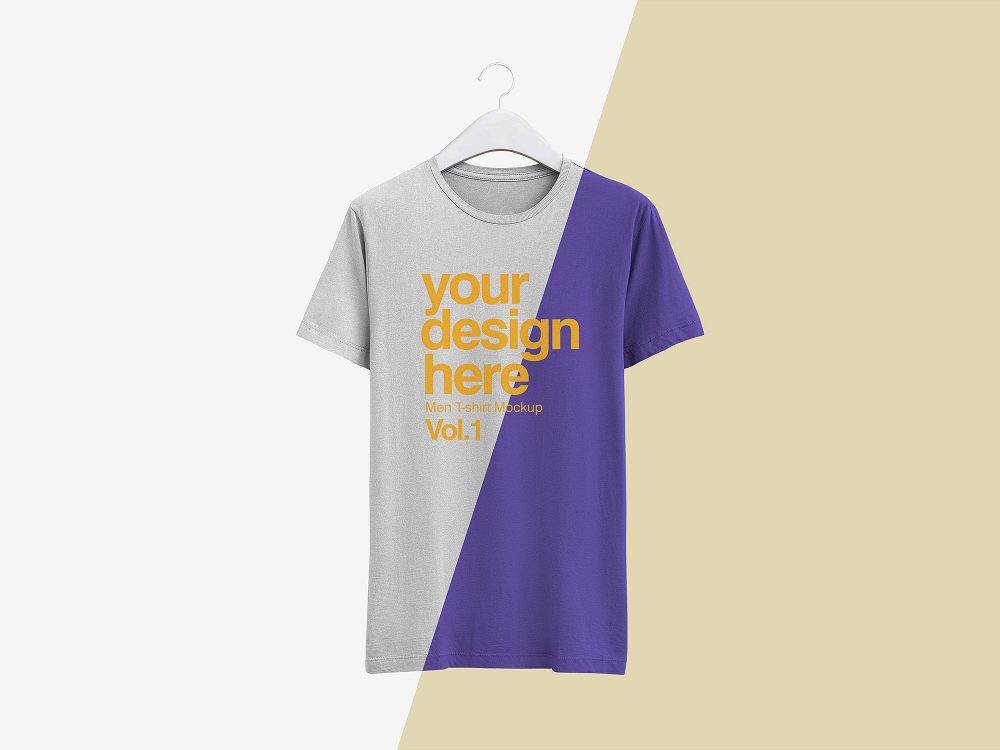 Download Realistic Hanged T Shirt Mockup Psfiles