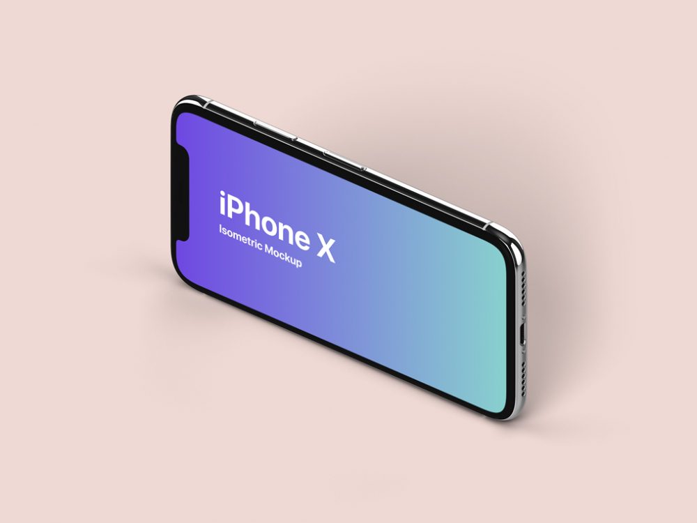 Download Isometric Landscape Iphone X Mockup Psfiles