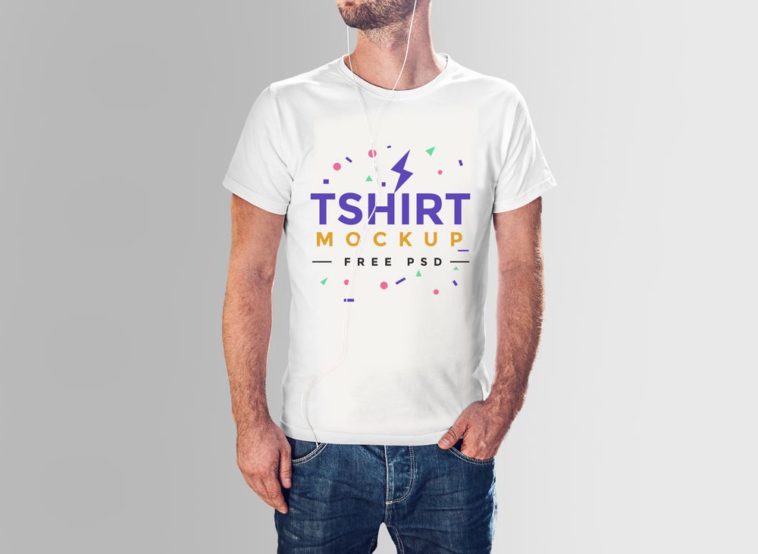 Download T Shirt For Men Mockup Psfiles