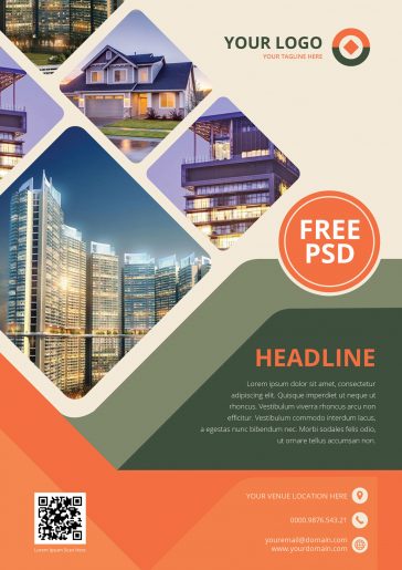 Free Business Flyer PSD Template PSD - PsFiles