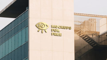 Download Building Logo Signage Mockup Psfiles