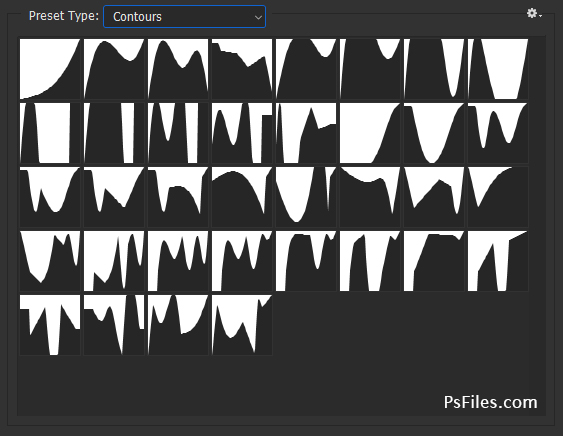 Photoshop Contours Ps Files for text layer style