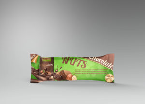 Chocolate wrapper PSD mockup