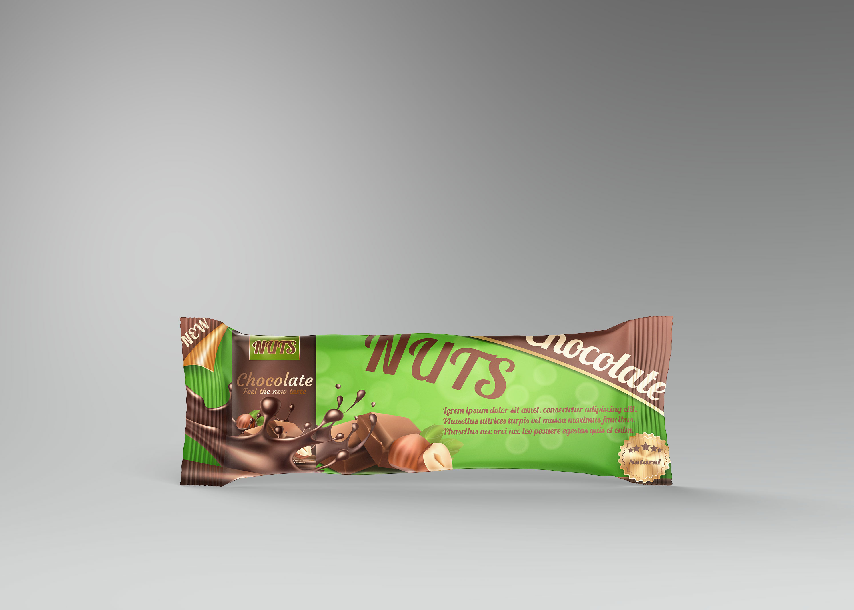 Download Chocolate Bar Wrapper Design Packaging Mockup Psd Psfiles