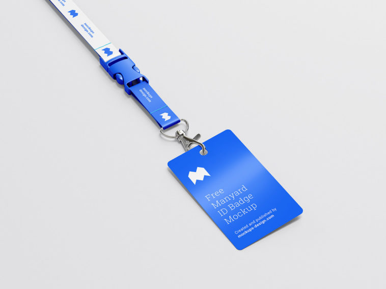 Lanyard and ID Card PSD Mockup