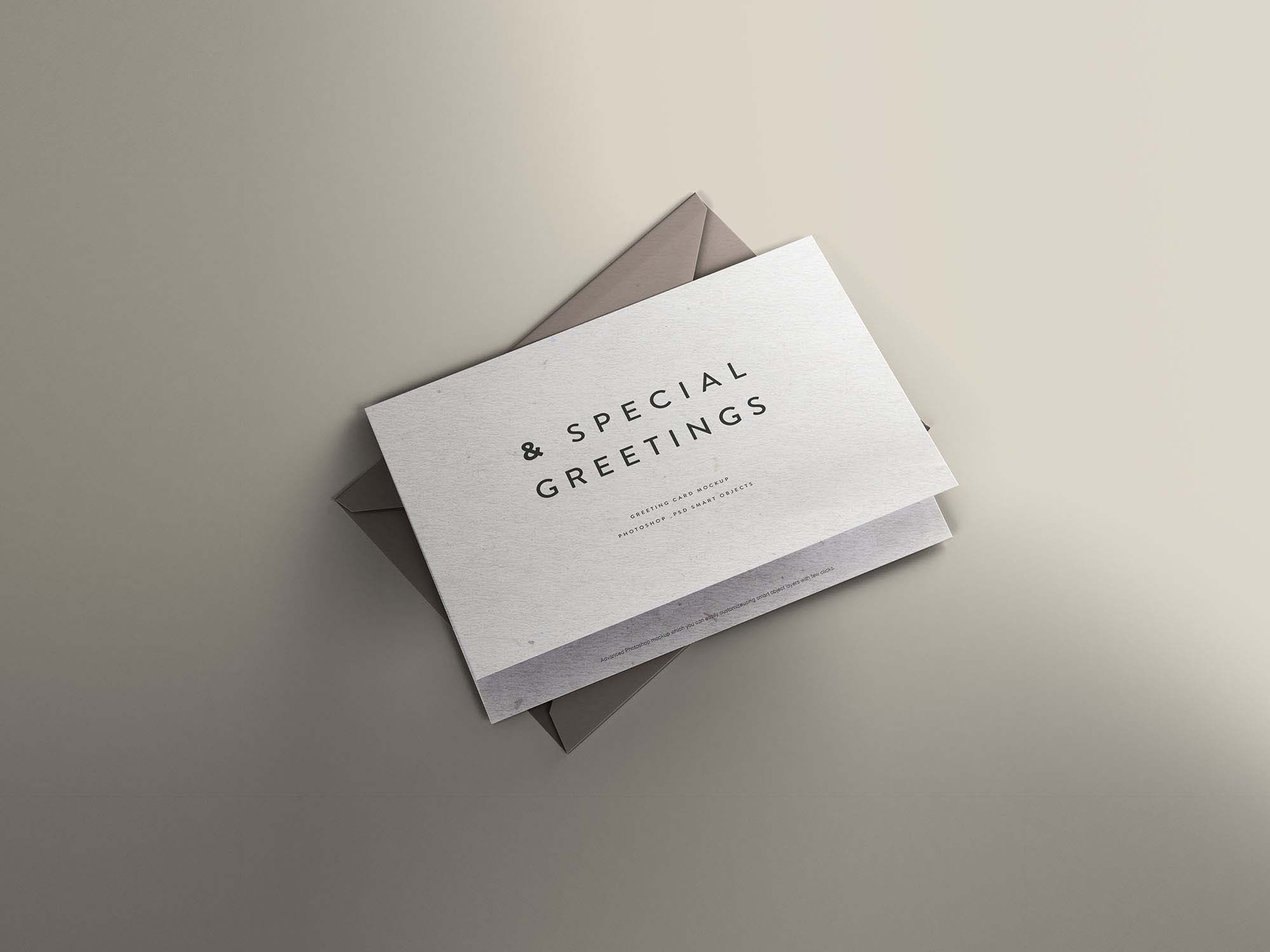 Download Greeting Card Mockup With Envelope Cover Free Psd Psfiles
