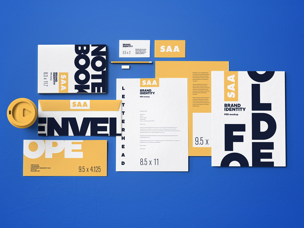 Download Full Brand Identity And Stationery Mockup Bundle Psfiles