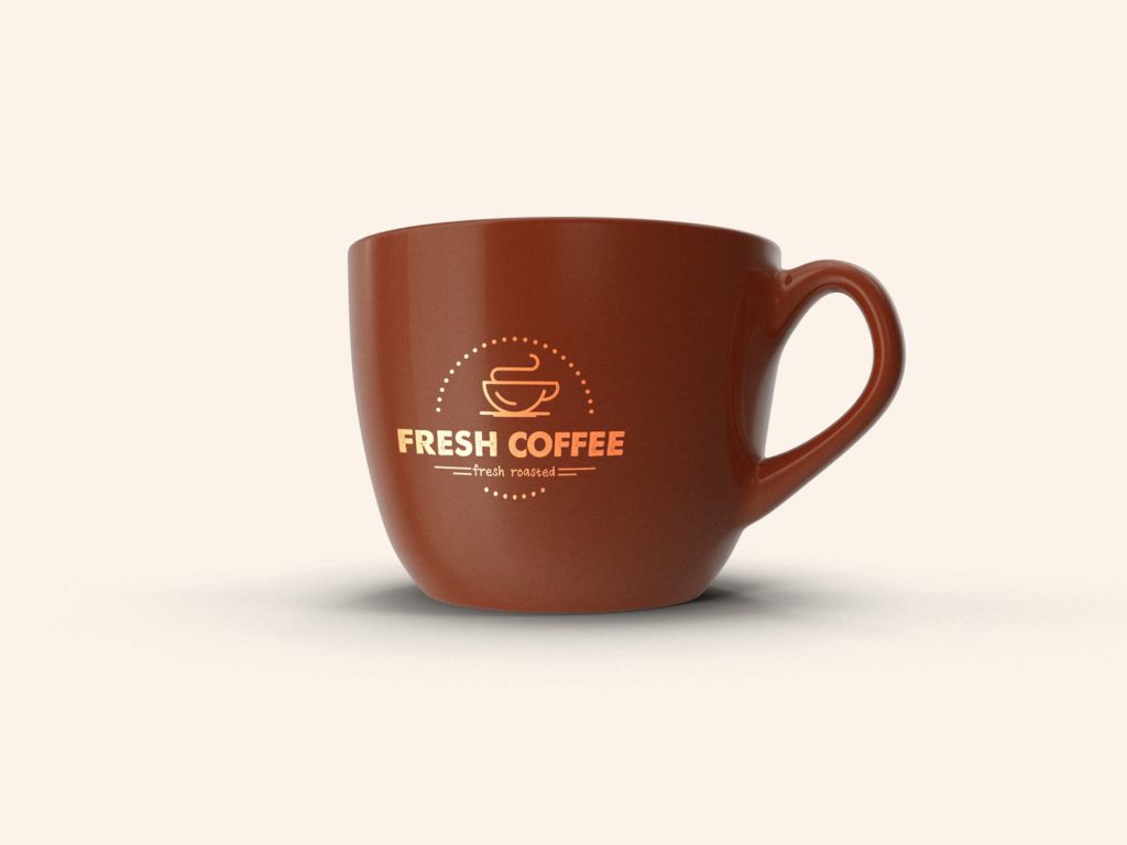 ceramic coffee cup for fresh coffee
