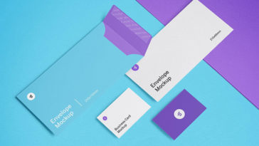 Letter Head COver and Visiting Card Mocvup PSD