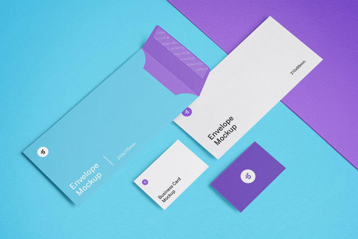 Free Envelope and Business Card Mockups - PsFiles