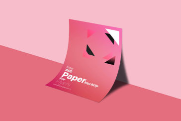A4 Flyer Mockup PSD