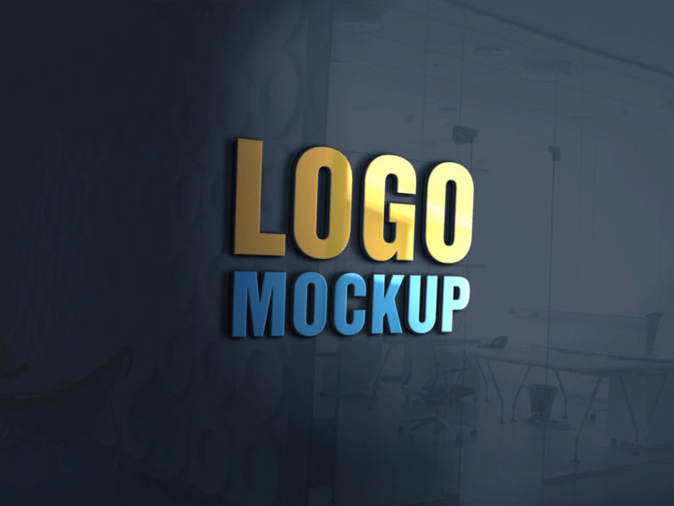 Free 3D Indoor Signage Mockup PSD PsFiles