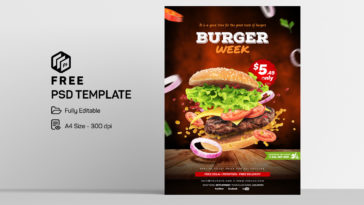 Burger Menu PSD File templates