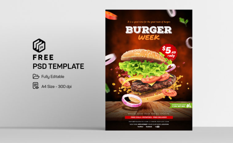 Burger Menu PSD File templates