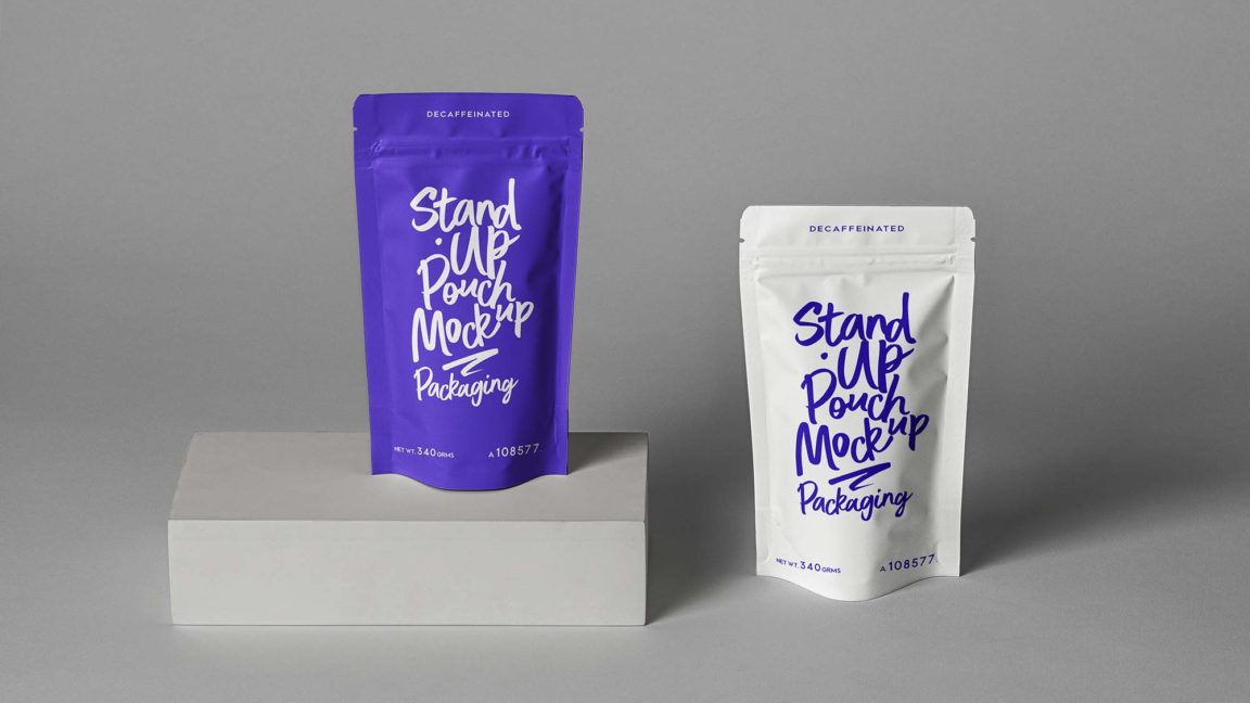 Free Standing Pouches Vol-2 Packaging Mockup PSD - PsFiles