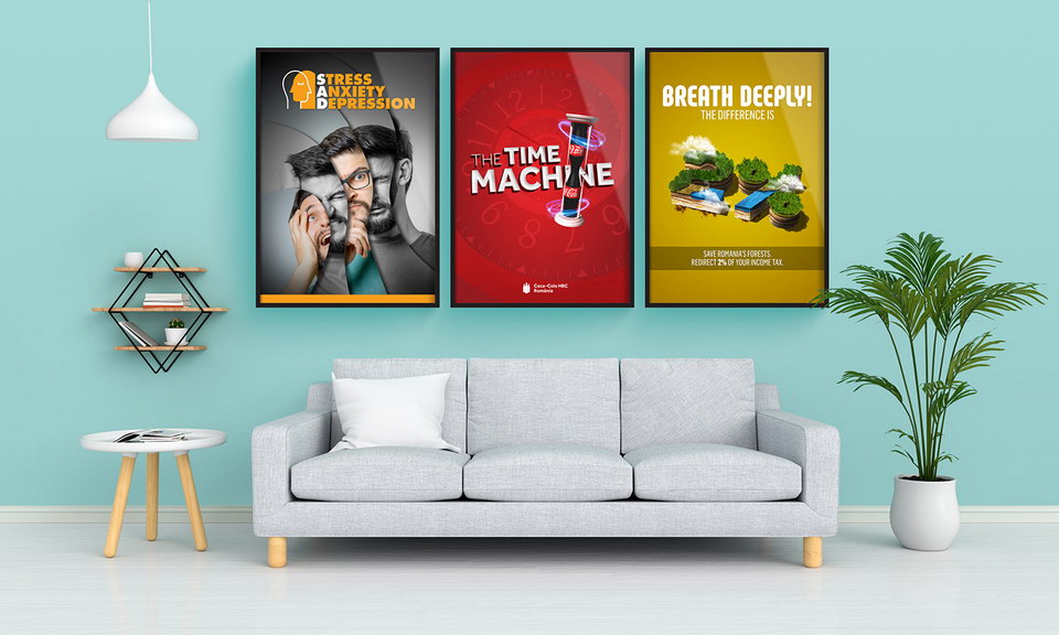 Download Free Indoor Wall Photo Frame Poster Mockup Psd Psfiles PSD Mockup Templates