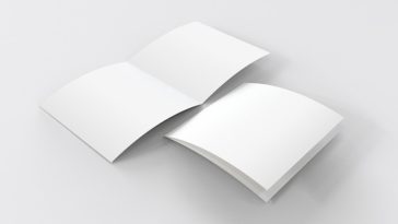 Open Brochure PSD Mockup