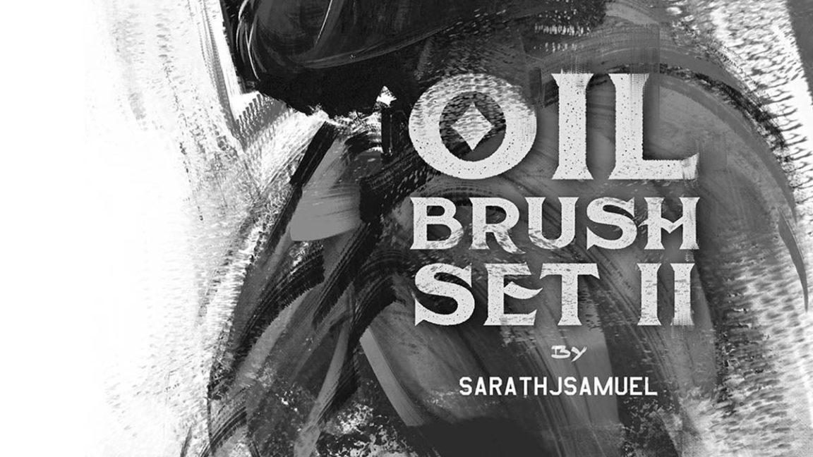 Free Oil Paint Brushes Set 1 PsFiles