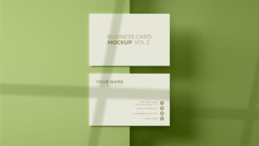 2019 Shadow Overlay Business Cards PSD