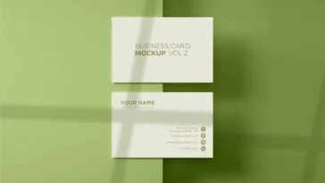 2019 Shadow Overlay Business Cards PSD