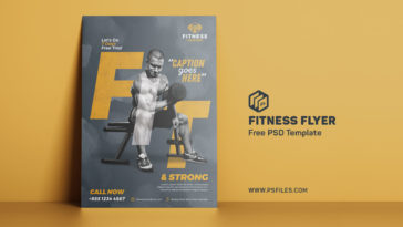 Fit and Strong PSD Flyer Template 2019 PsFiles