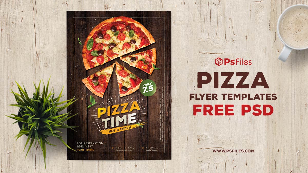 Free Hot Pizza Flyer Psd Template Psfiles