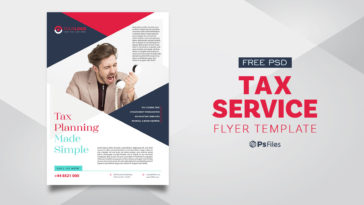 tax company flyer psd