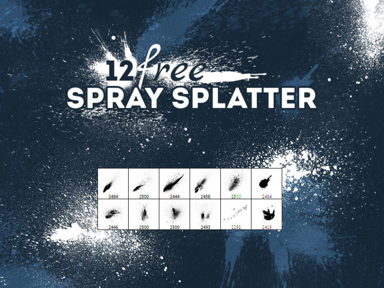 Ink Splatter Paint Brushes Photoshop