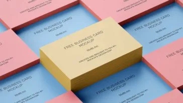 Free Business Cards PSD Mockup