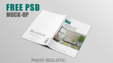 A4 Magazine Mockup PSD