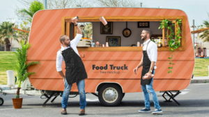 Street Food Vehicle Mockup PSD