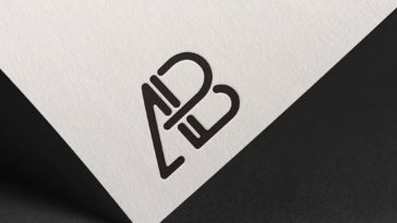 Download Free Paper Letterpress Logo Mockup Psfiles