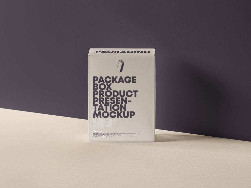 Free Single Box Packaging Mockup - PsFiles