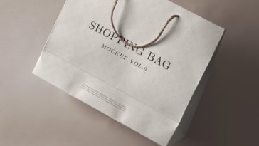 Paper Shopping Bage PSD Template