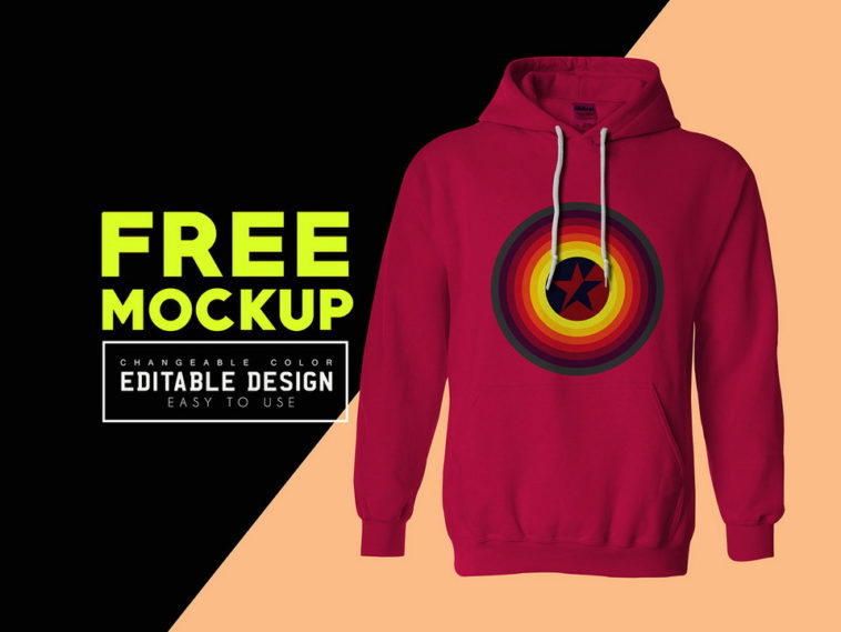 Man Hoodie PSD Mockup