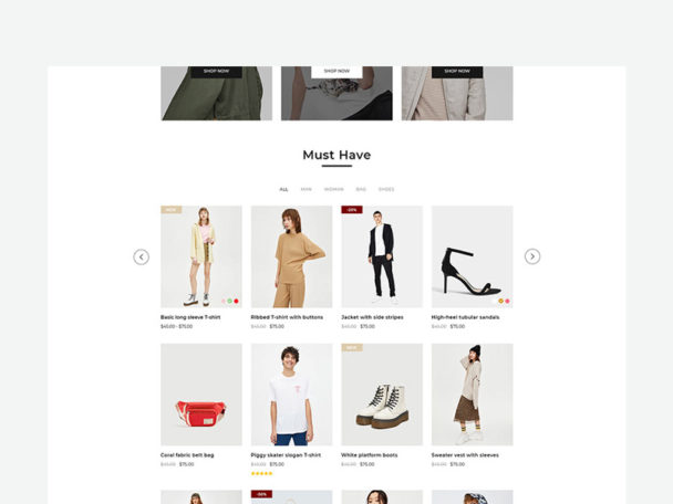 Fashion Store eCommerce Website Template PSD - PsFiles